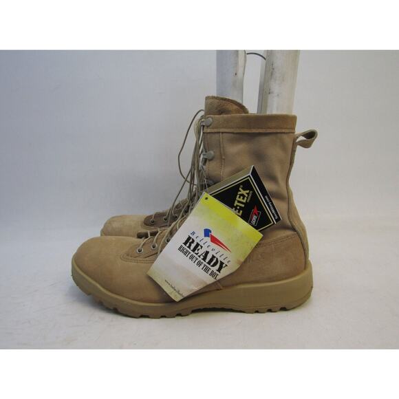 EUC Belleville Mens Sz 13.5 R Tan Suede Gore-Tex Combat Tactical Military Boots EUC Belleville Mens Sz 13.5 R Tan Suede Gore-Tex Combat  main image 4